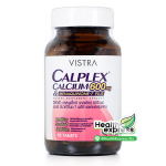 Vistra Calplex Calcium 600 mg. Menaquinone-7 Plus วิสทร้า แคลเพล็กซ์ แคลเซียม บรรจุ 90 เม็ด [ขวดใหญ่-ชมพู]