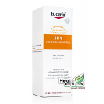 Eucerin Sun Acne Oil Control SPF 50+ 50 ml., eucerin acne oil control, acne oil control, กันแดด, แนะนำครีมกันแดด, กันแดด eucerin
