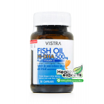 Vistra Fish Oil Hi DHA 500 mg. วิสทร้า ฟิช ออยล์ ไฮ ดีเอชเอ บรรจุ 30 แคปซูล