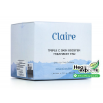 โฉมใหม่ Claire Triple C Skin Booster Treatment Pad บรรจุ 60 แผ่น [แบบกระปุก][ส่งฟรี EMS ไม่ต้องโอนค่าส่ง]