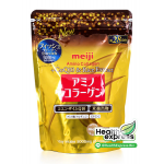 Meiji Amino Collagen CoQ10 & Rice Germ Extract น้ำหนักสุทธิ 196 g. [สีทอง]